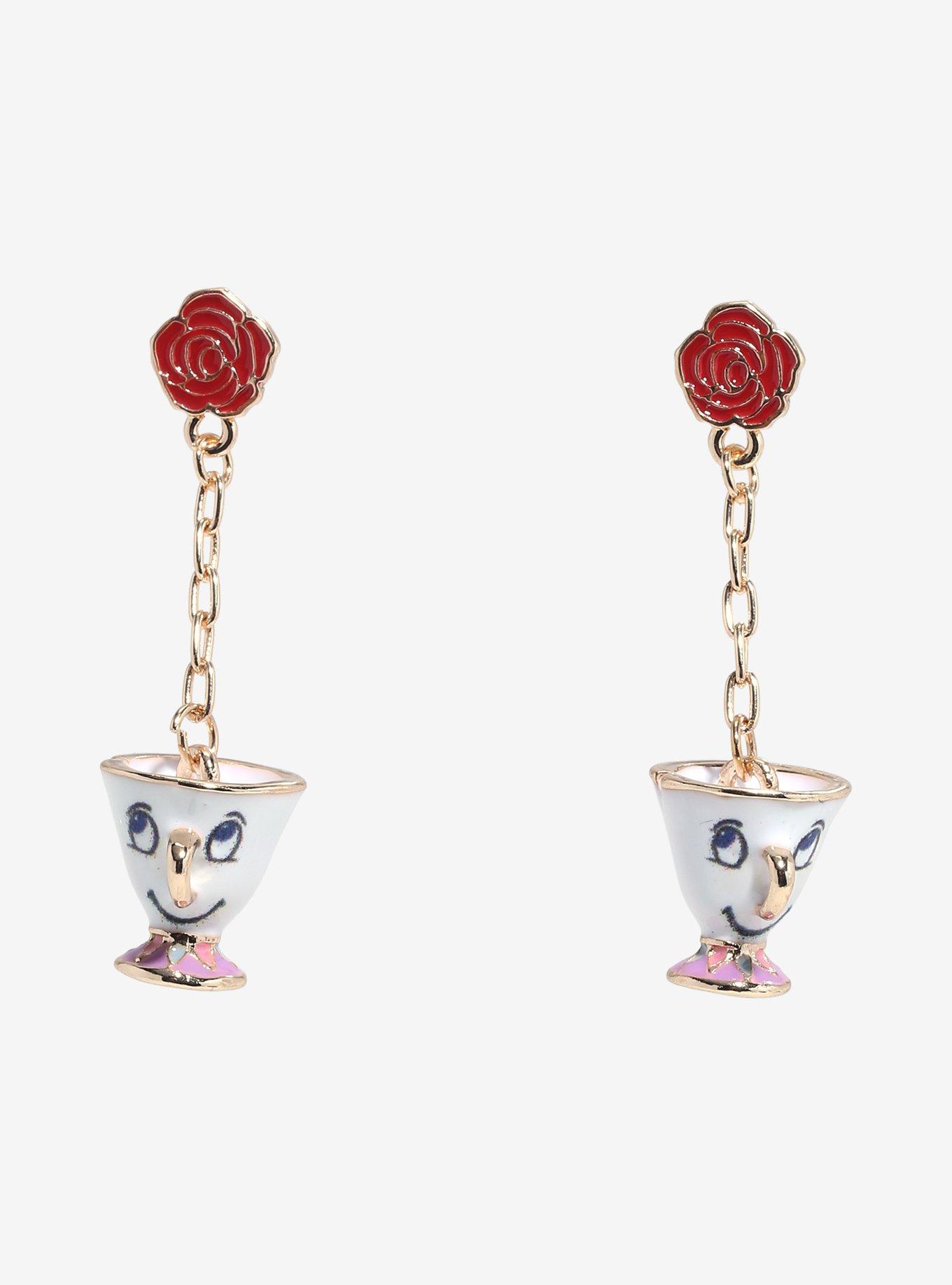 Disney Beauty And The Beast Chip Figural Earrings, , alternate