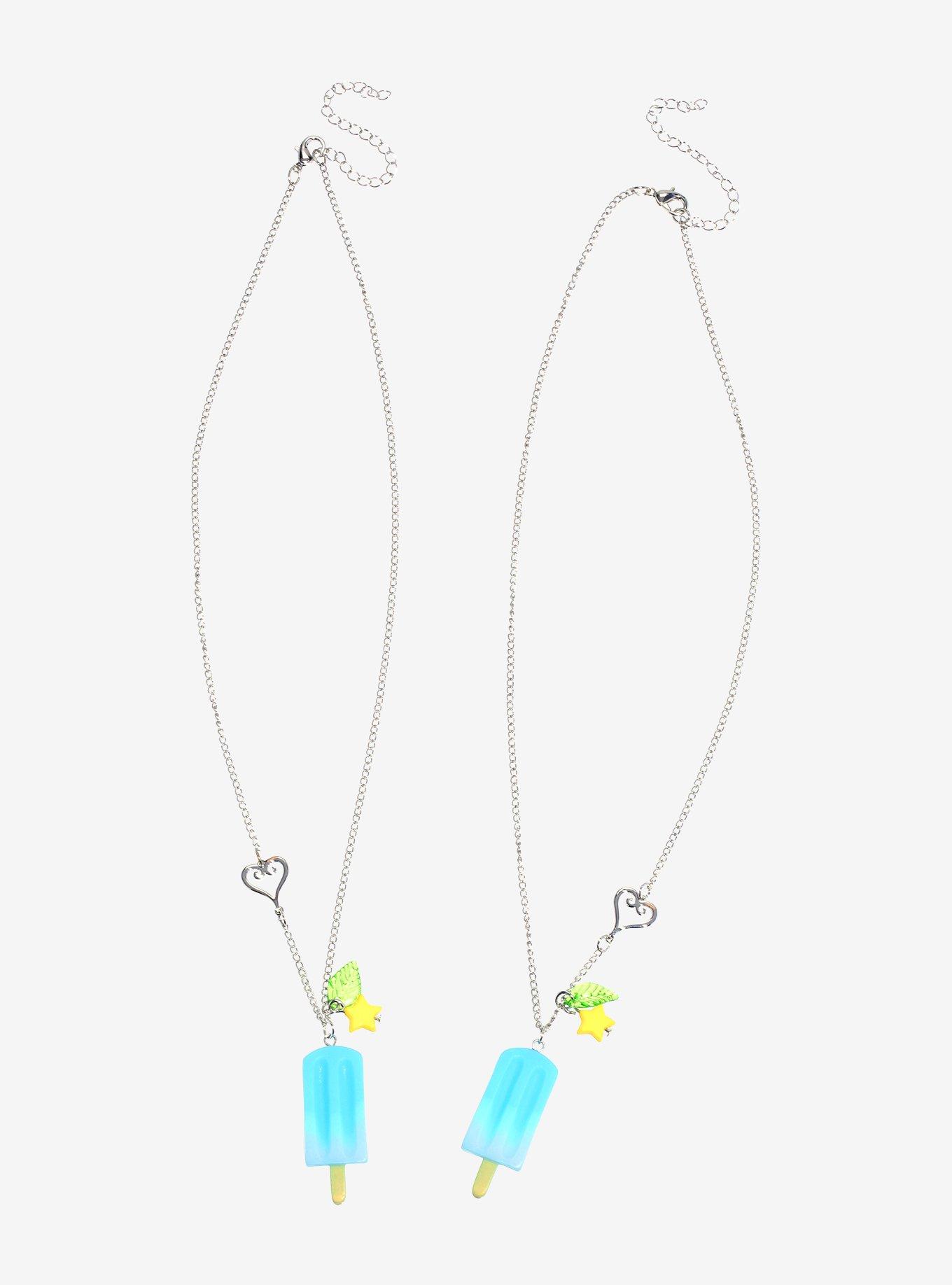 Disney Kingdom Hearts Sea Salt Ice Cream Best Friend Necklace Set, , alternate