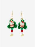 Hello Kitty Christmas Tree Drop Earrings, , alternate