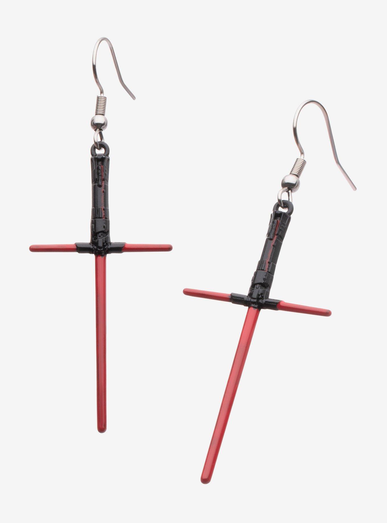 Star Wars Kylo Ren Lightsaber Drop Earrings, , alternate