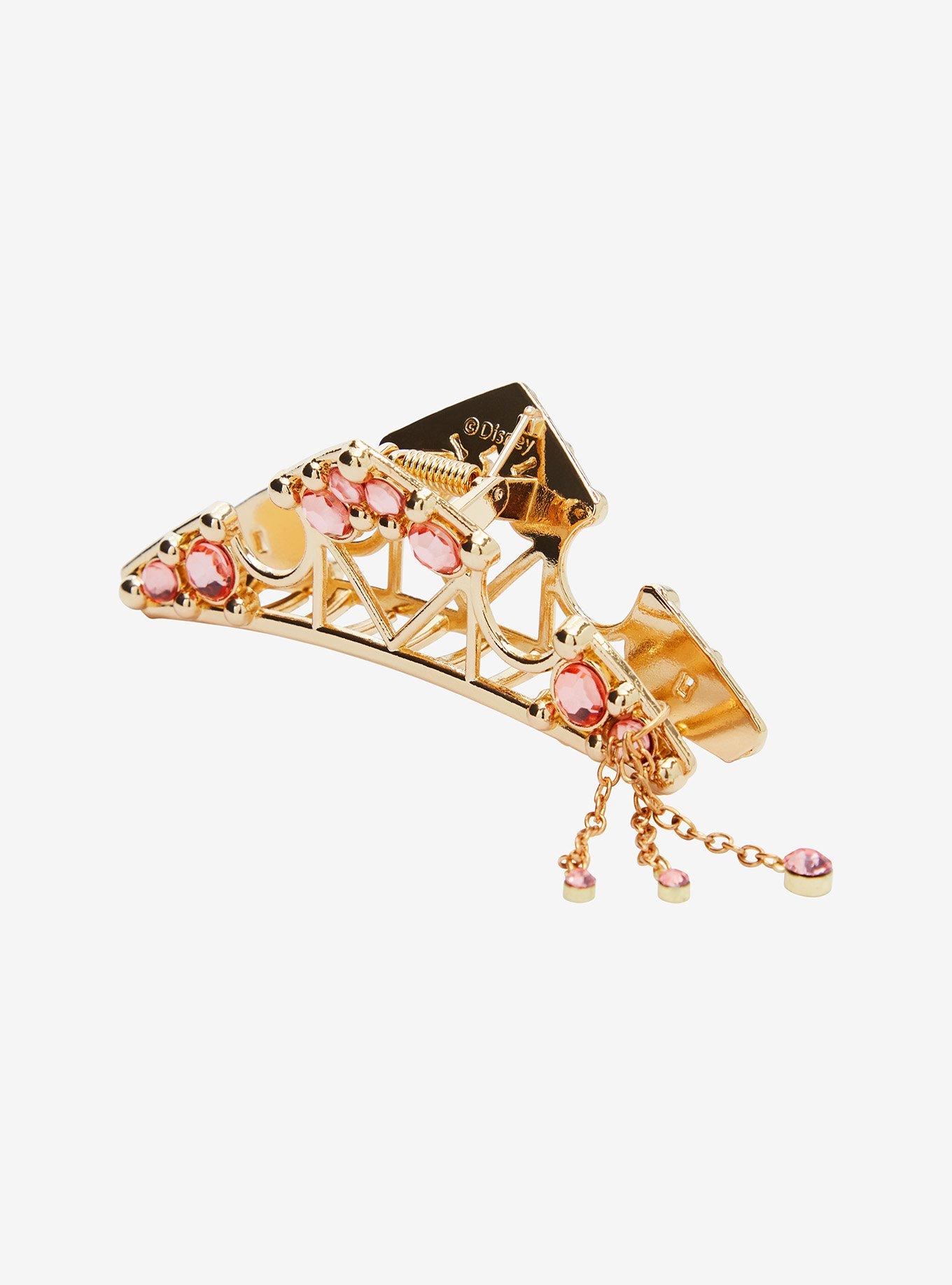Disney Princess Aurora Crown Charm Claw Hair Clip, , alternate