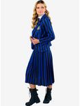 Wednesday Nevermore Academy Uniform Adult Costume, BLUE STRIPE, alternate