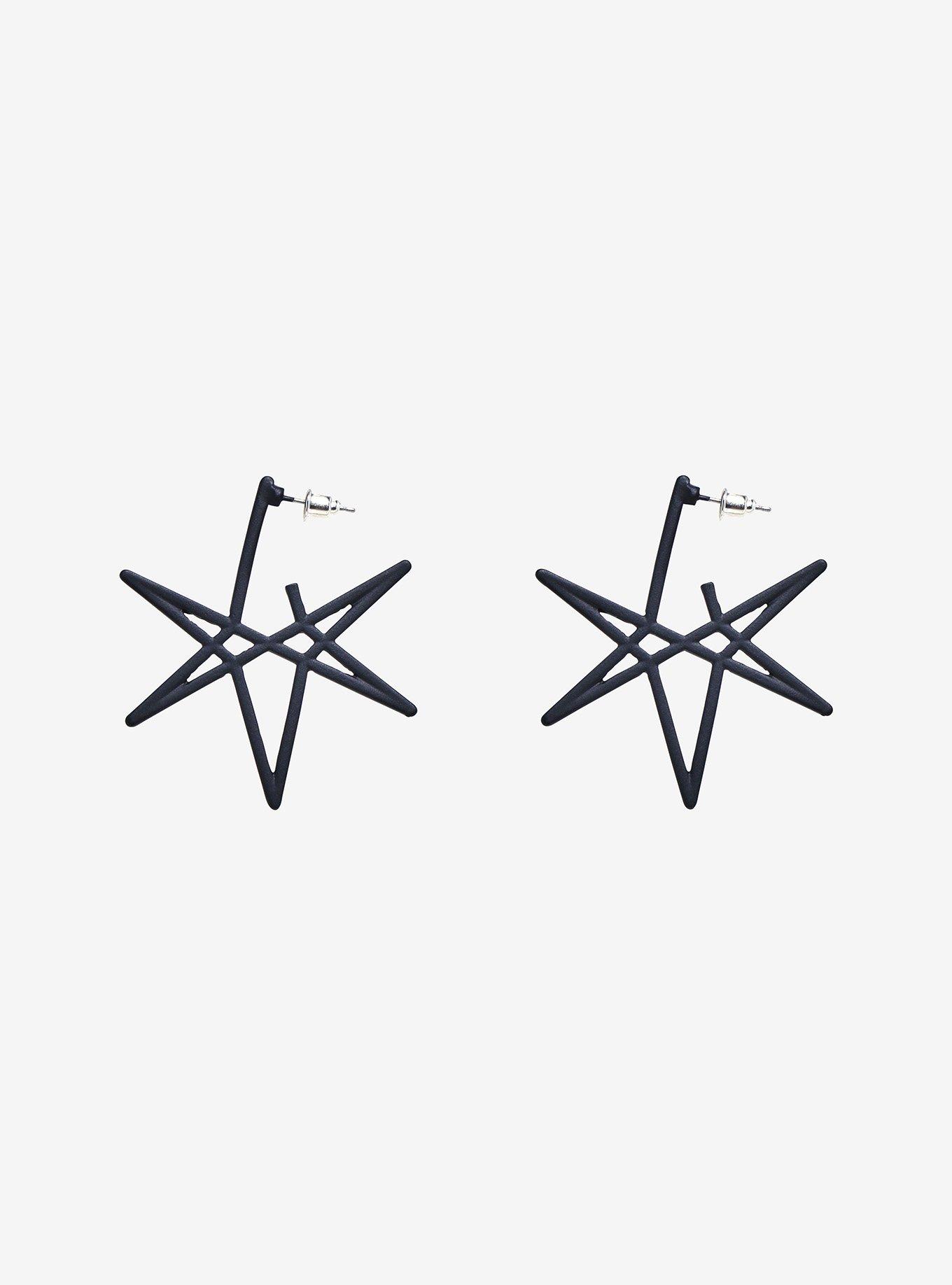 Bring Me The Horizon Hexagram Drop Earrings, , hi-res