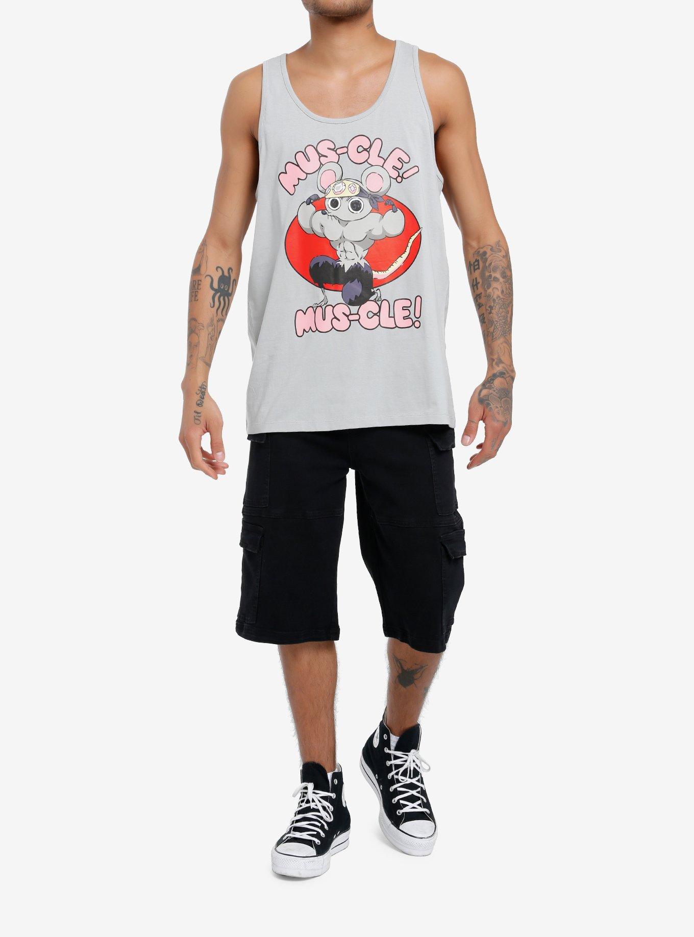 Demon Slayer: Kimetsu No Yaiba Muscular Mice Tank Top, GREY, alternate