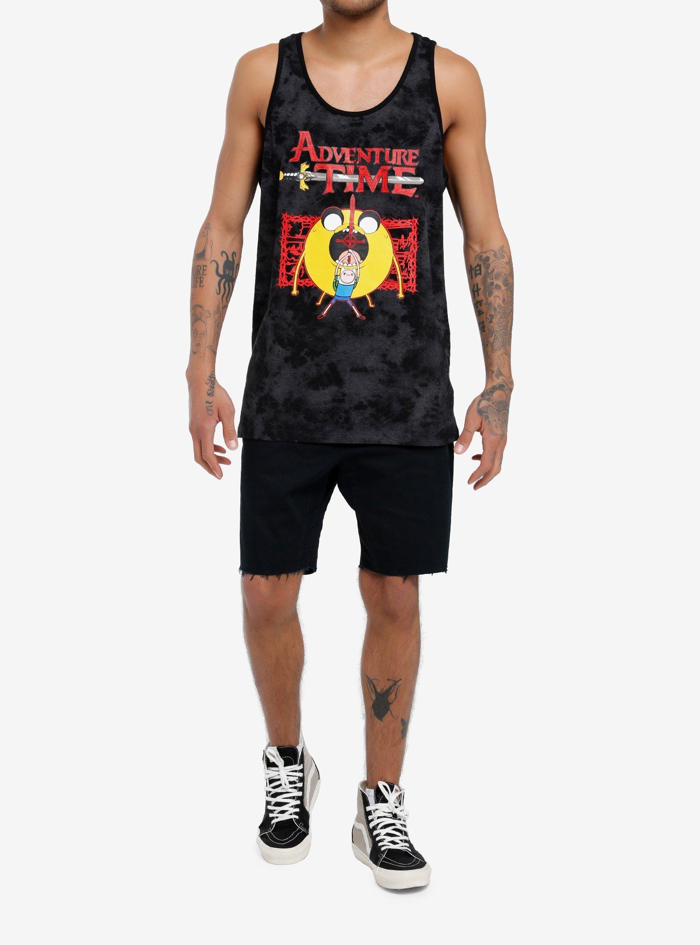 Adventure Time Duo Dark Wash Tank Top, BLACK, alternate