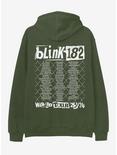 Blink-182 Smile Logo Tour Hoodie, OLIVE, alternate