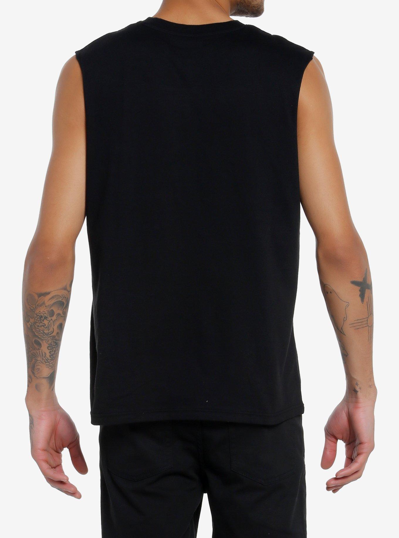 Sonic The Hedgehog Checkered Muscle Tank Top, BLACK, alternate
