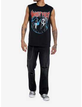 Scream Ghost Face Portrait Muscle Tank Top, , hi-res