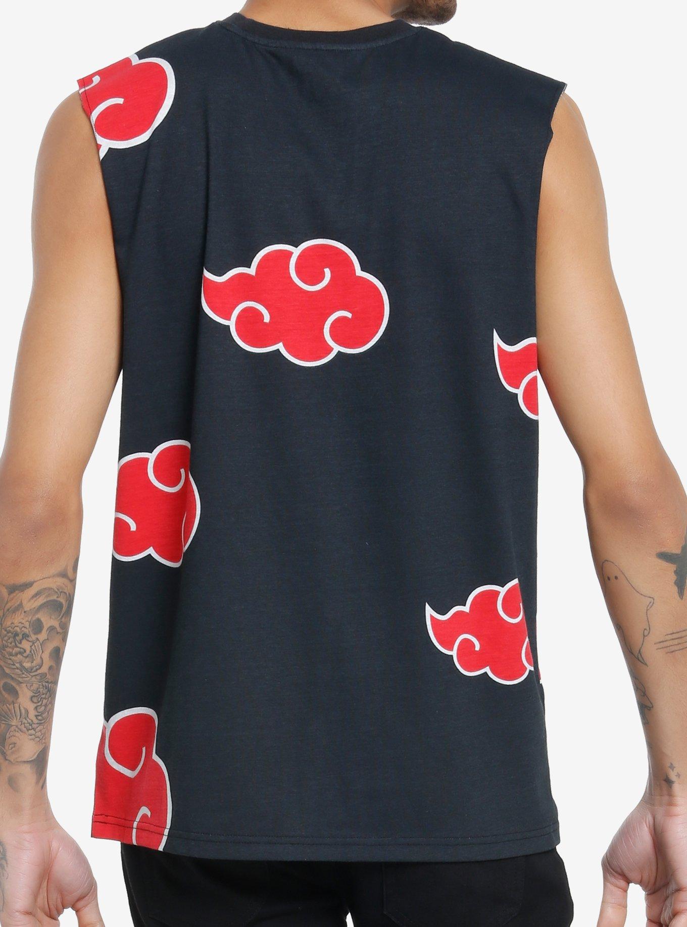 Naruto Shippuden Akatsuki Muscle Tank Top, BLACK, alternate