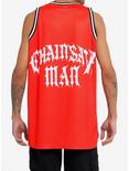 Chainsaw Man Varsity Basketball Jersey Tank Top, RED, alternate