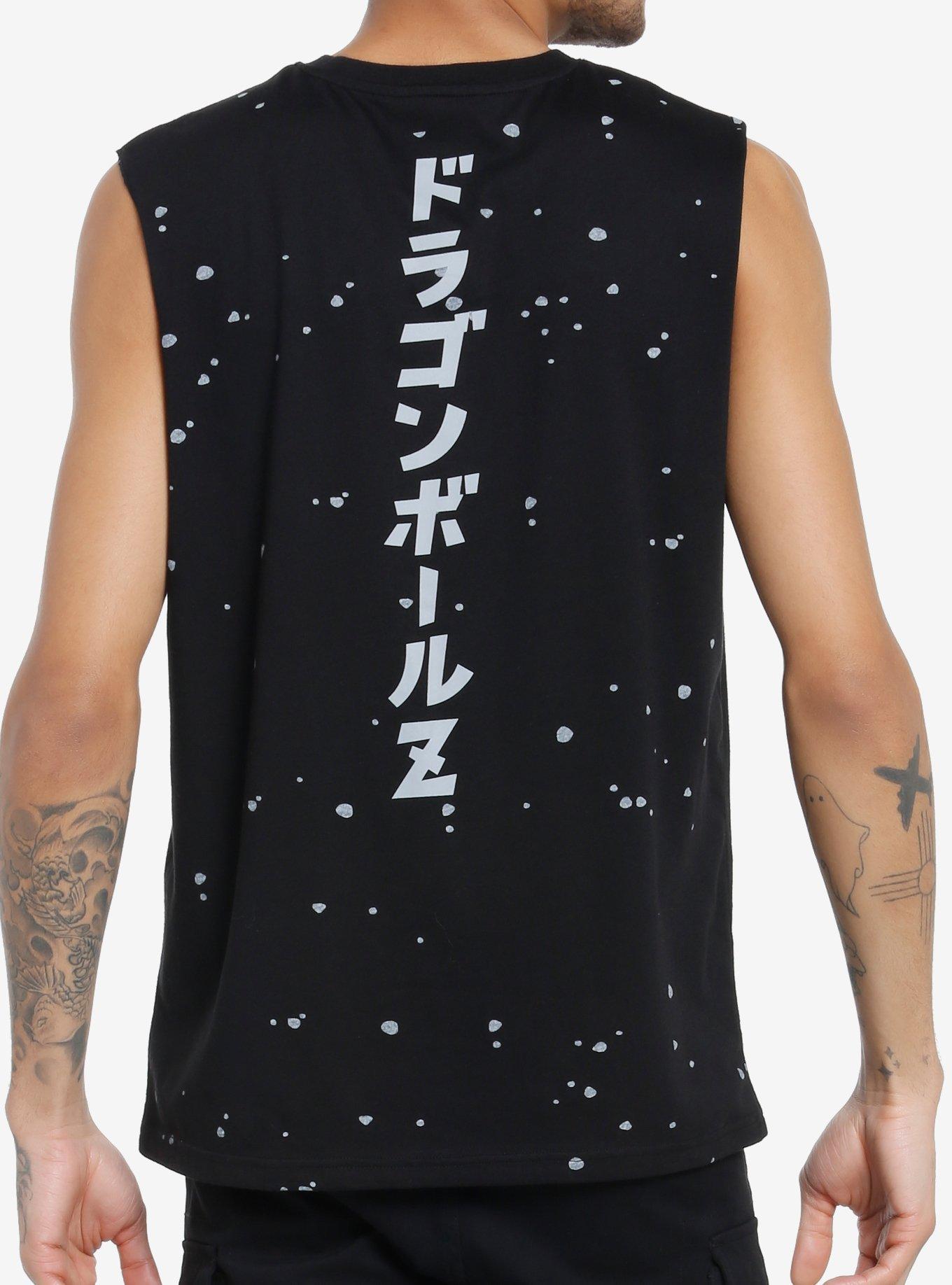 Dragon Ball Z Goku Splatter Muscle Tank Top, BLACK, alternate