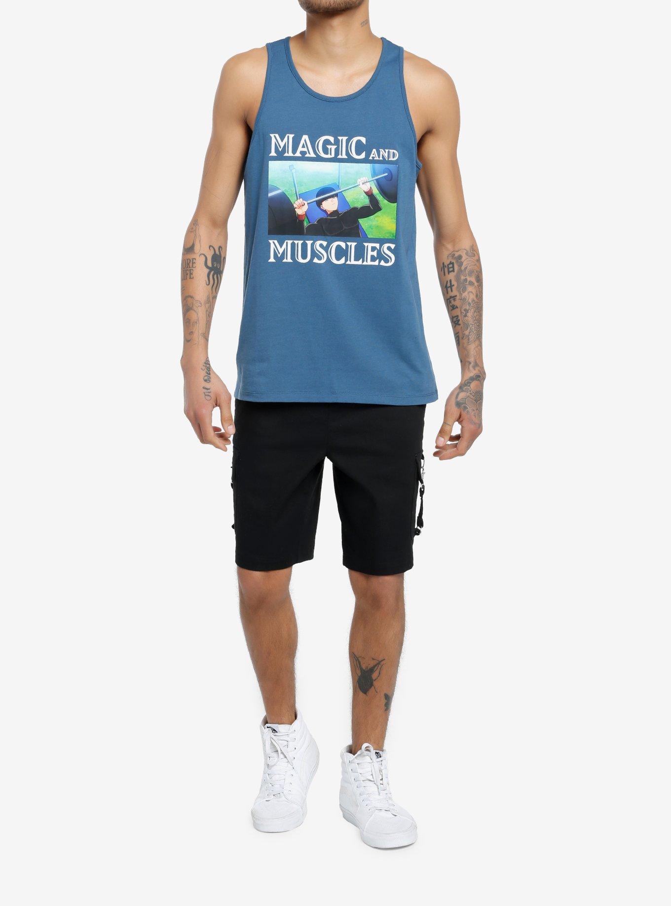 Mashle: Magic And Muscles Mash Tank Top, NAVY, alternate