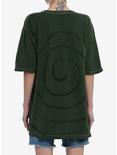Coraline Collage Green Dark Wash Girls Oversized T-Shirt, MULTI, alternate