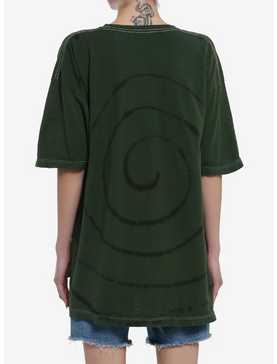Coraline Collage Green Dark Wash Girls Oversized T-Shirt, , hi-res
