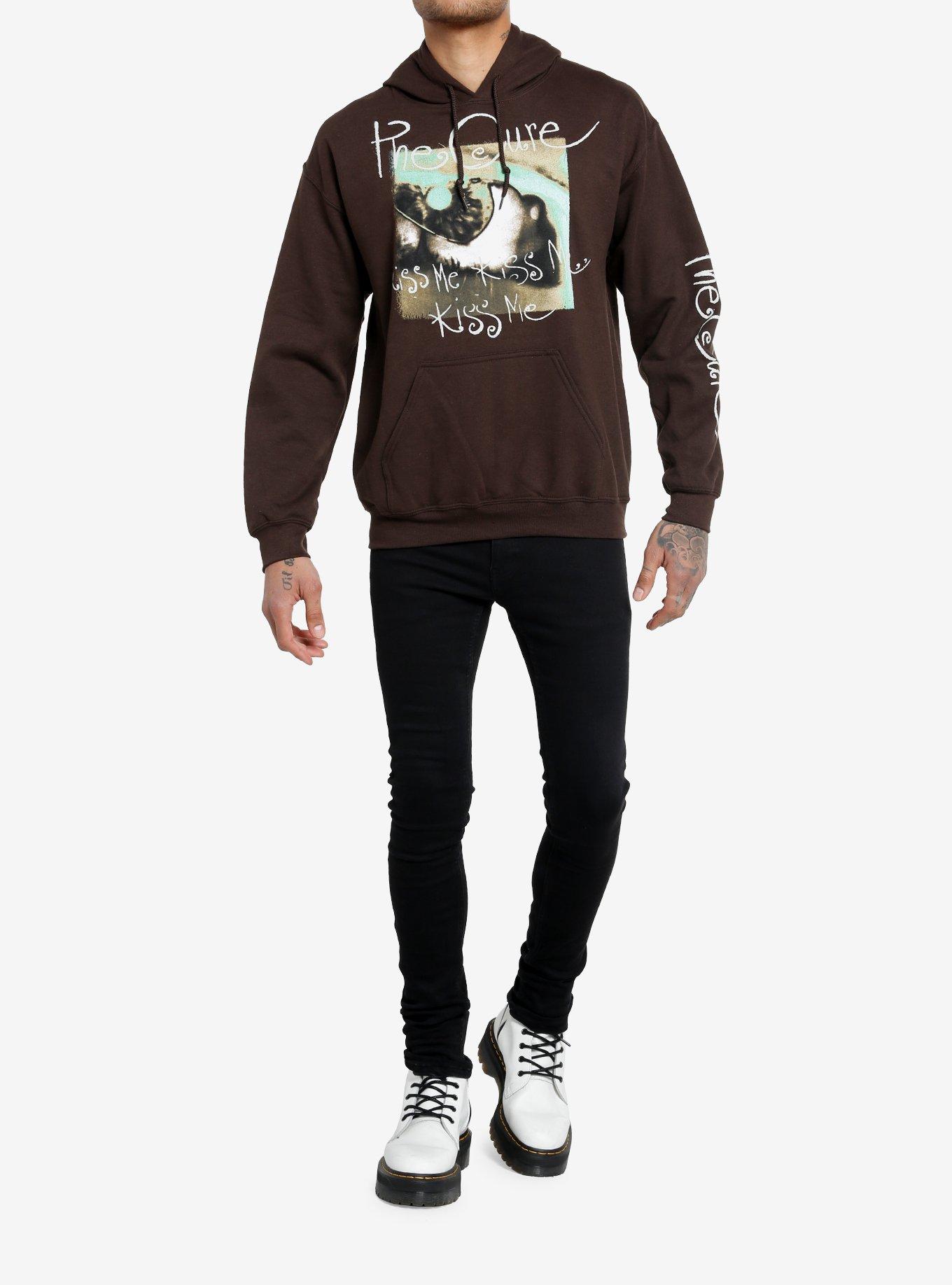 The Cure Kiss Me Kiss Me Kiss Me Brown Hoodie, BROWN, alternate