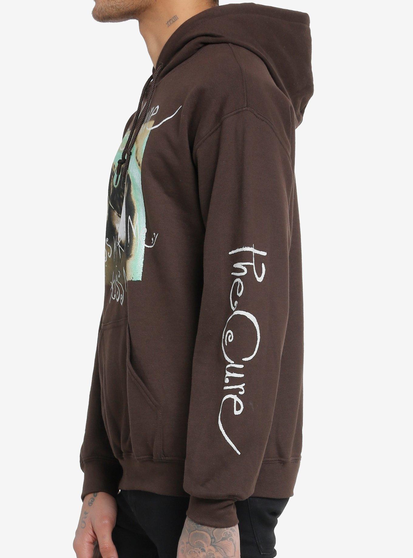 The Cure Kiss Me Kiss Me Kiss Me Brown Hoodie, BROWN, alternate