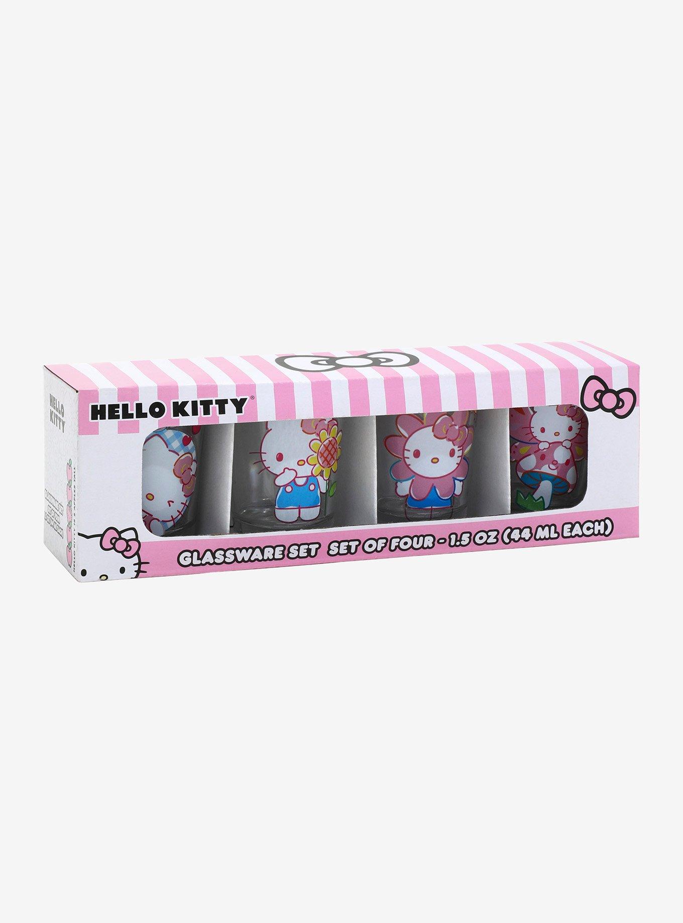 Hello Kitty Flowers Mini Glass Set, , alternate