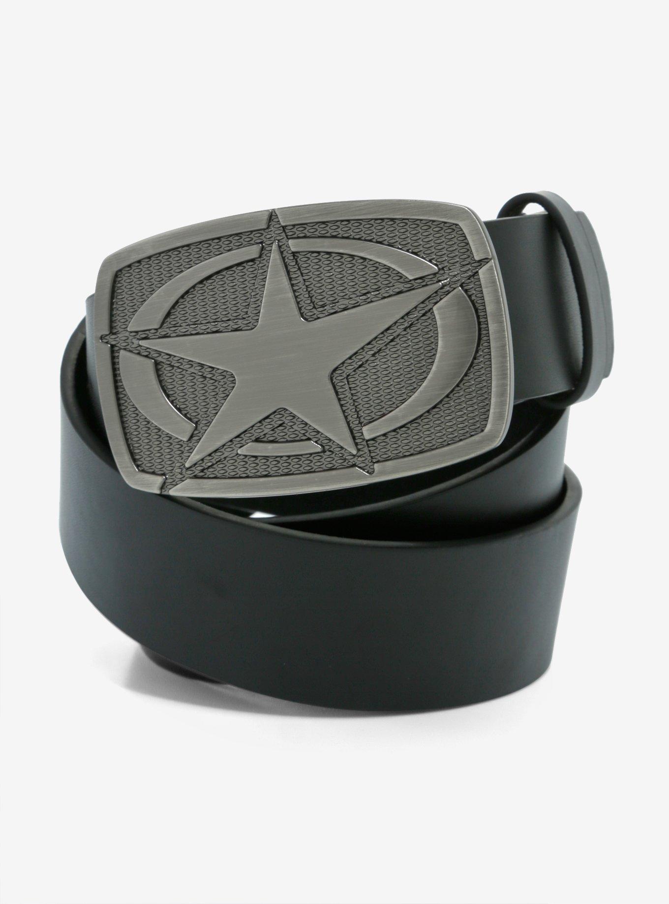 Star & Circle Single Belt Buckle, , alternate