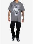 Social Collision® Fear No Evil Oversized T-Shirt, PURPLE, alternate