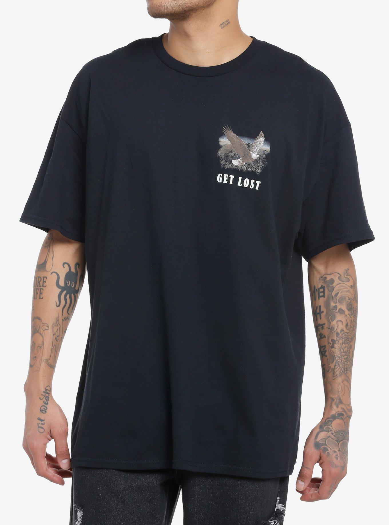 Get Lost Eagle Oversized T-Shirt, , hi-res