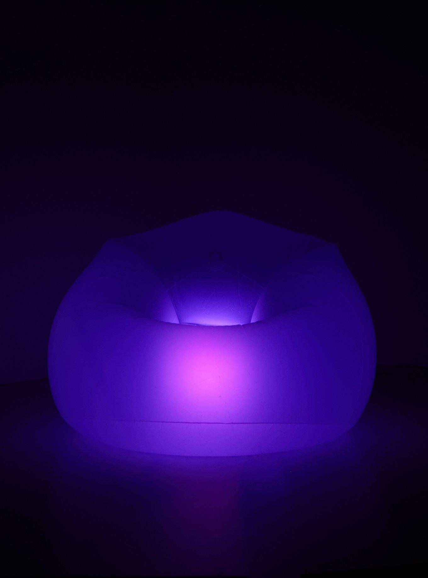 Color-Changing Glow Inflatable Chair, , alternate