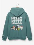 Sanrio Hello Kitty and Friends Group Portrait Zippered Hoodie - BoxLunch Exclusive, GREEN, alternate