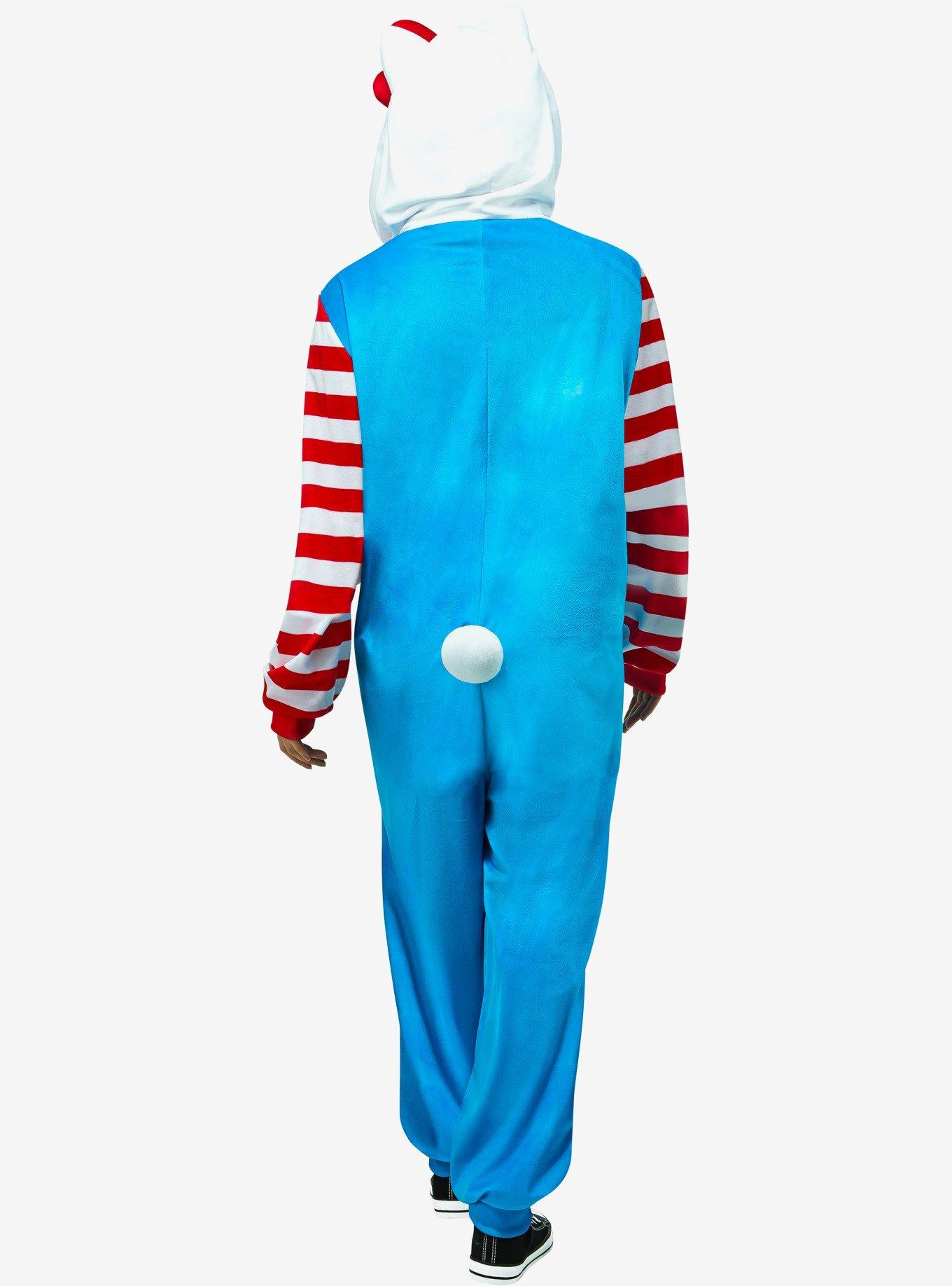 Hello Kitty Adult Comfywear Costume, BLUE, alternate