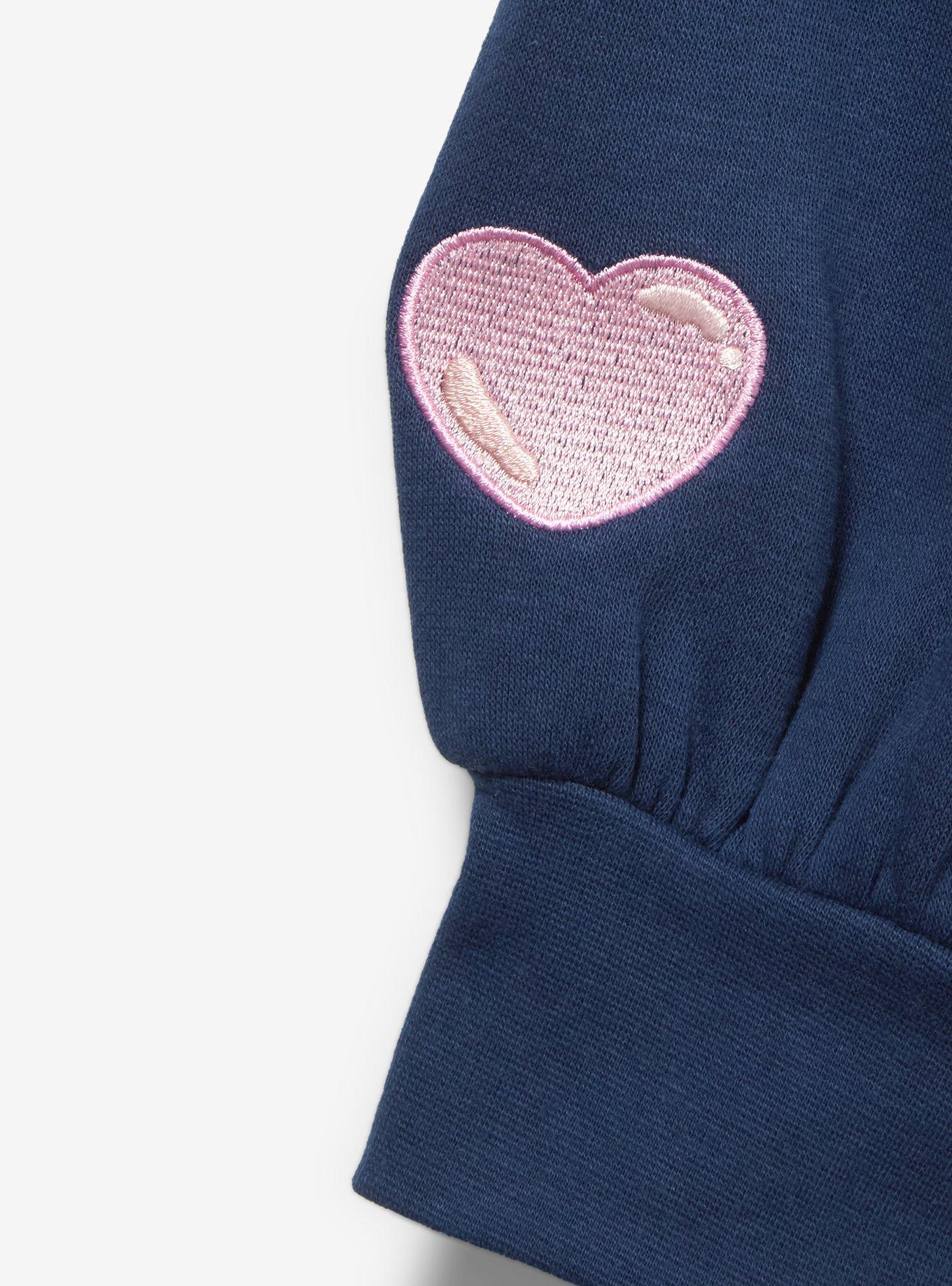 Sanrio Hello Kitty Emo Kyun Women's Plus Size Zip Hoodie - BoxLunch Exclusive, NAVY, alternate