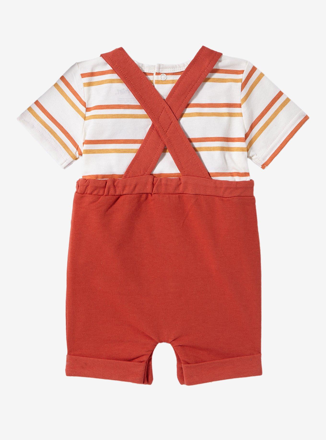 Harry Potter Gryffindor Crest Infant T-Shirt and Overall Set - BoxLunch Exclusive, STRIPE - RED, alternate