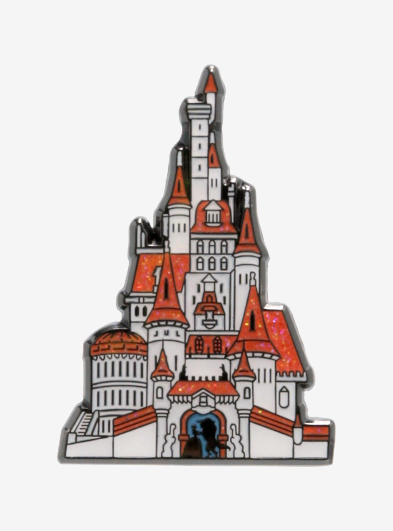 Loungefly Disney Princess Castle Silhouette Blind Box Enamel Pin, , alternate