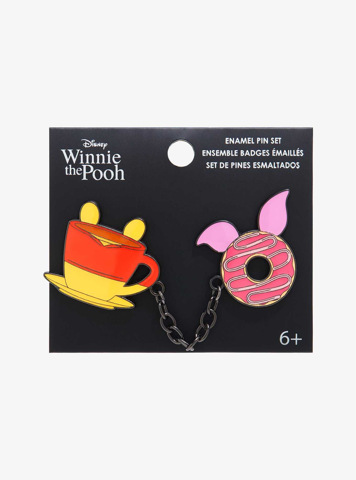 Loungefly Disney Winnie The Pooh Coffee Donut Enamel Pin Set, , hi-res