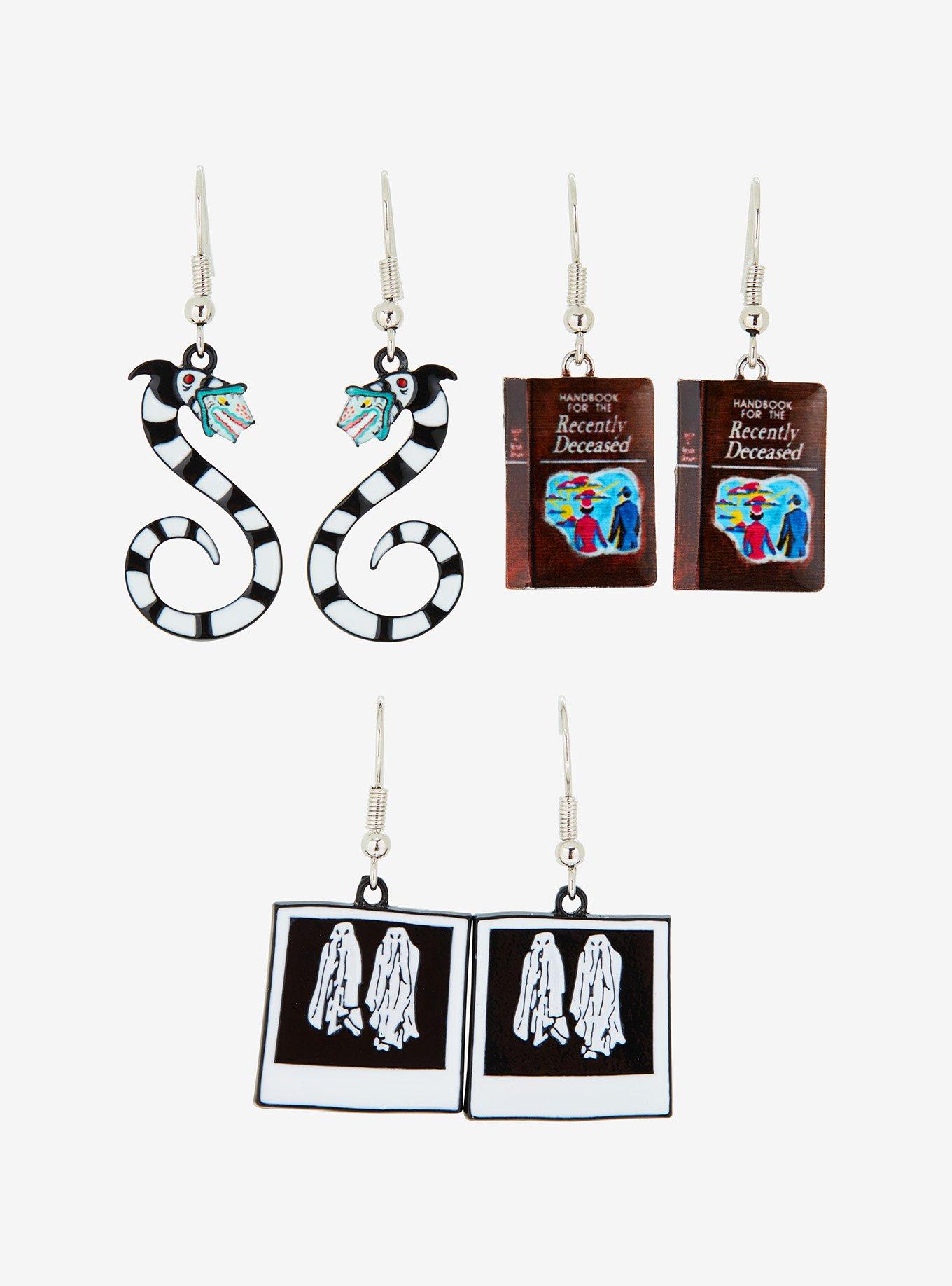 Beetlejuice Polaroid Earrings Set, , alternate