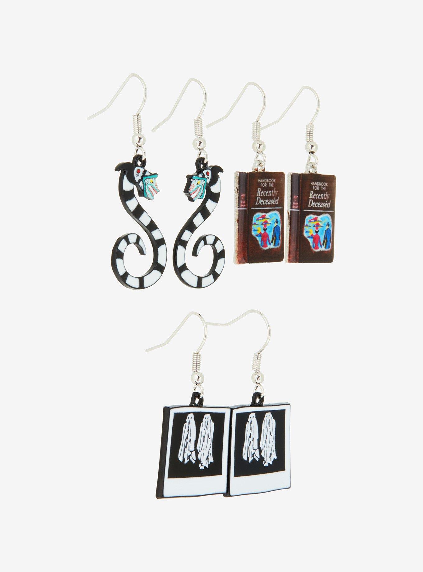 Beetlejuice Polaroid Earrings Set, , alternate