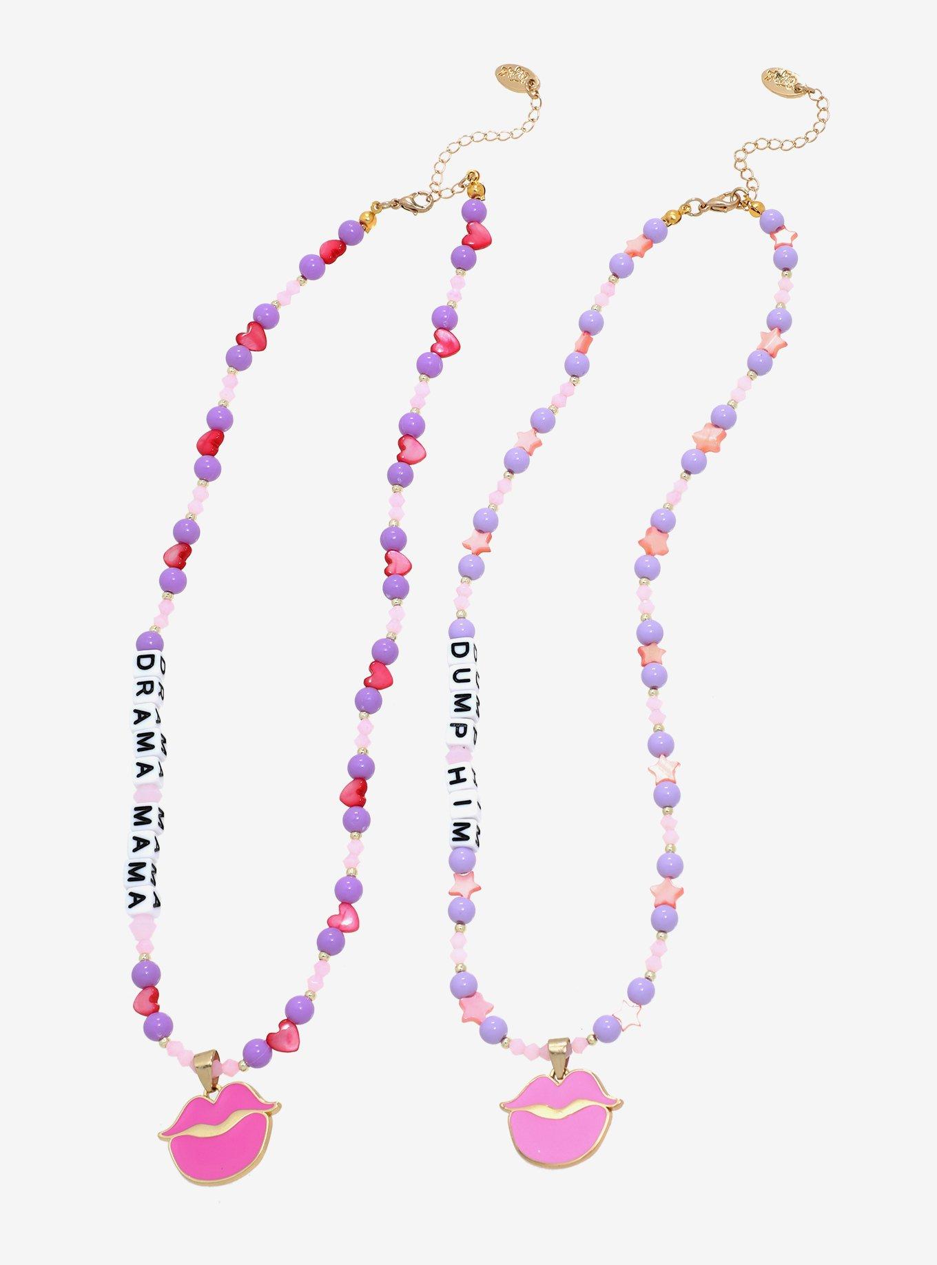 Bratz Dump Him Beaded Bestie Necklace Set &mdash; BoxLunch Exclusive, , alternate