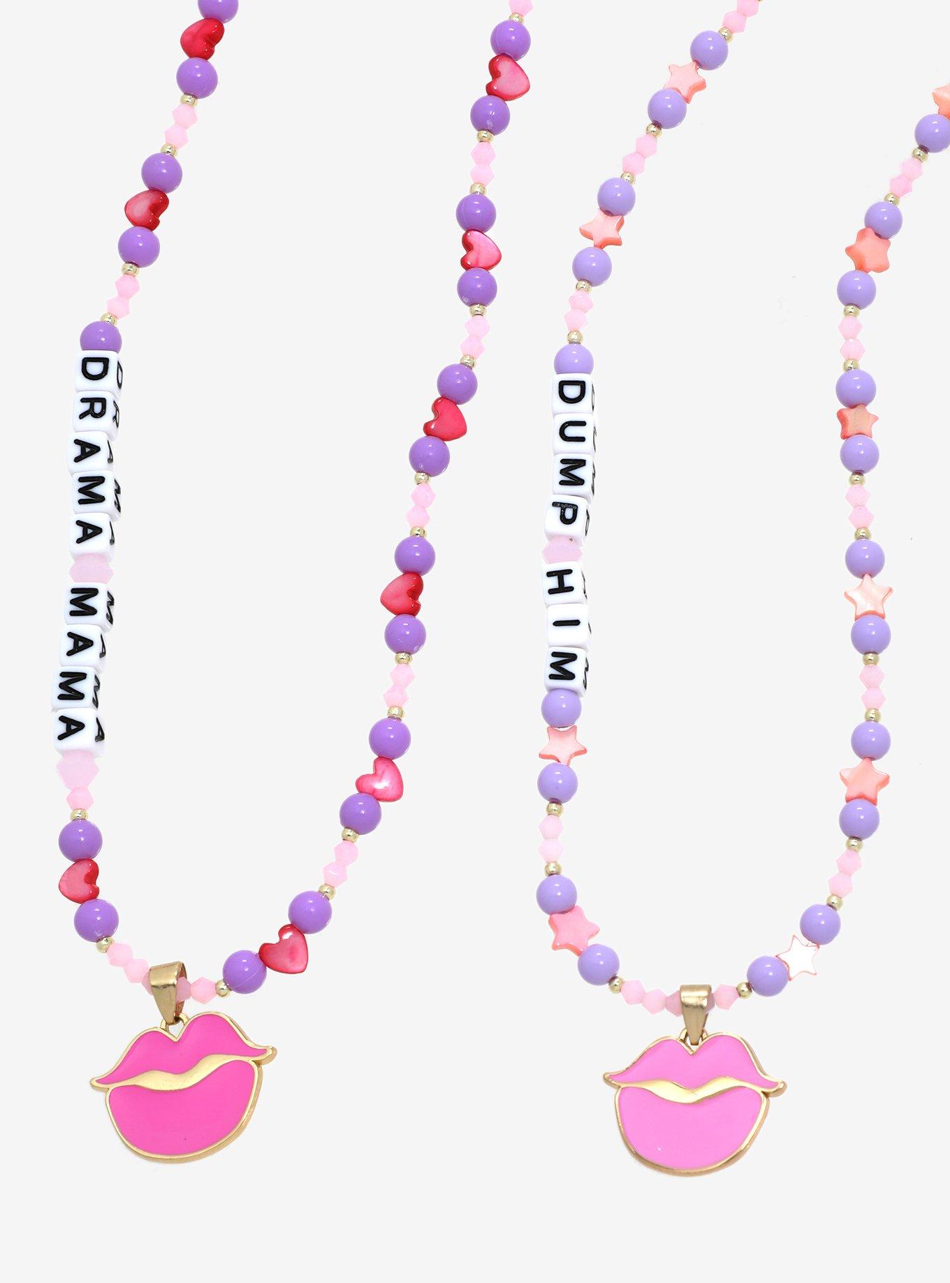 Bratz Dump Him Beaded Bestie Necklace Set &mdash; BoxLunch Exclusive, , alternate