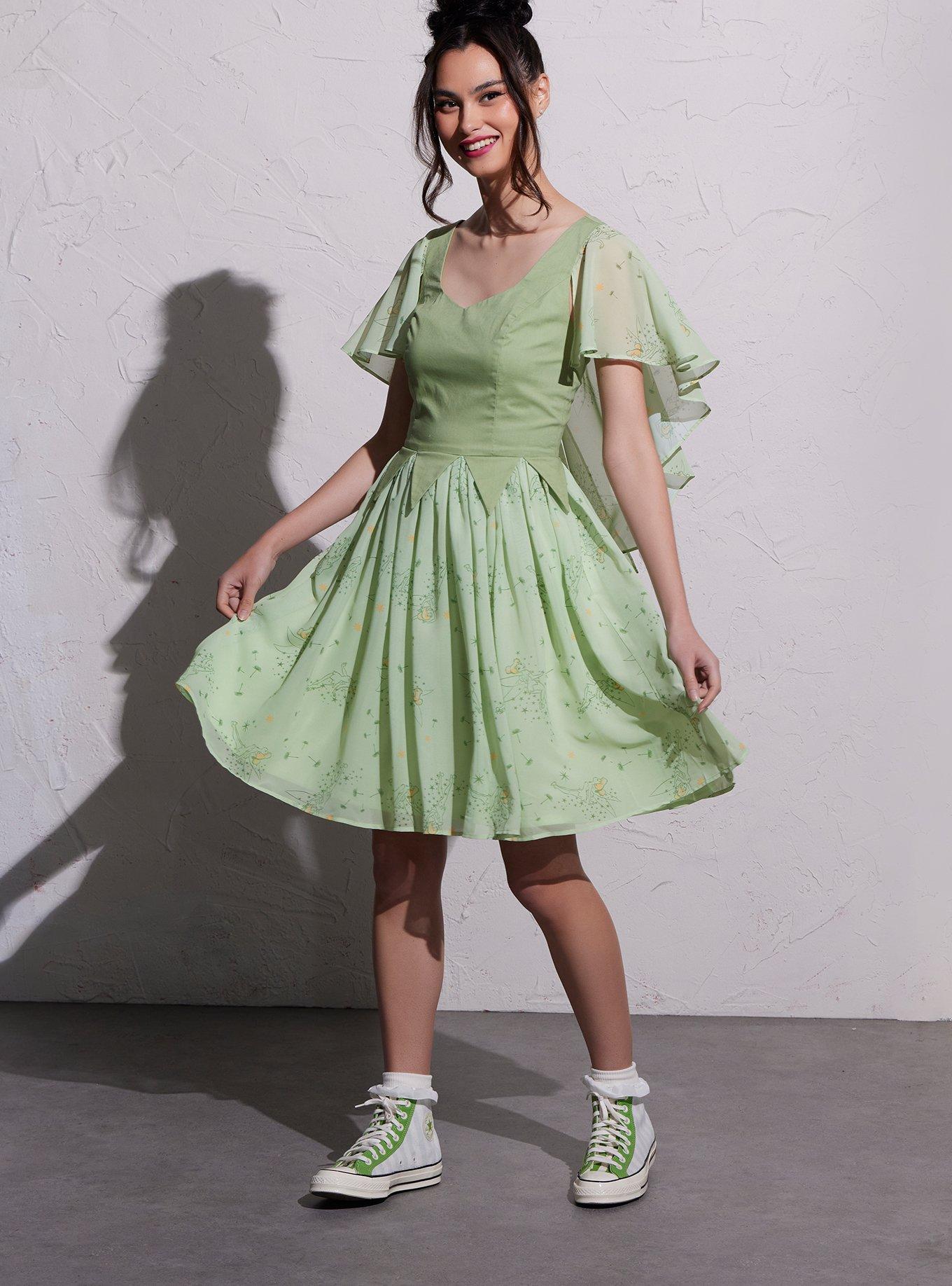 Her Universe Disney Peter Pan Tinker Bell Retro Dress, , hi-res