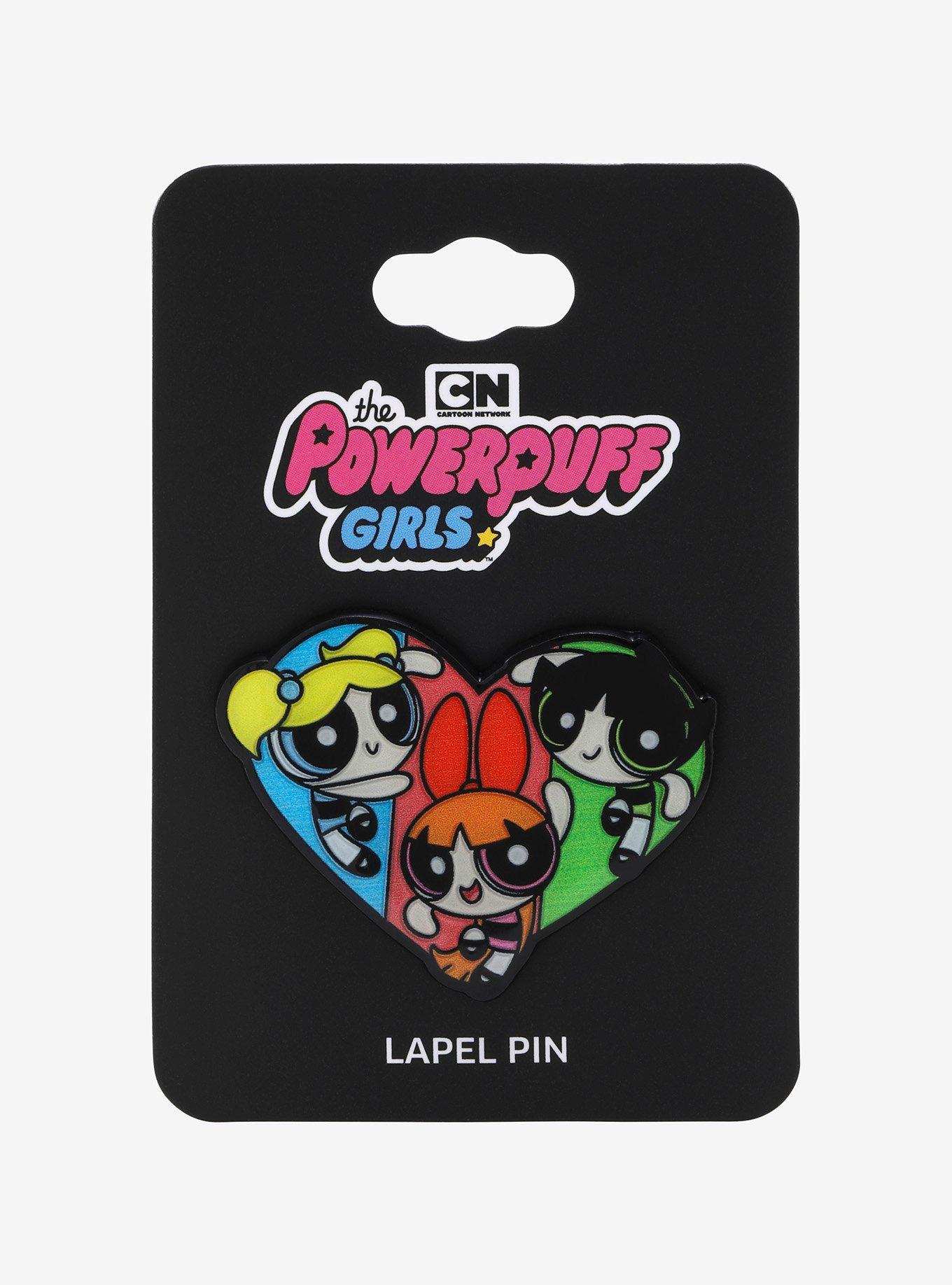 The Powerpuff Girls Trio Heart Enamel Pin - BoxLunch Exclusive, , alternate