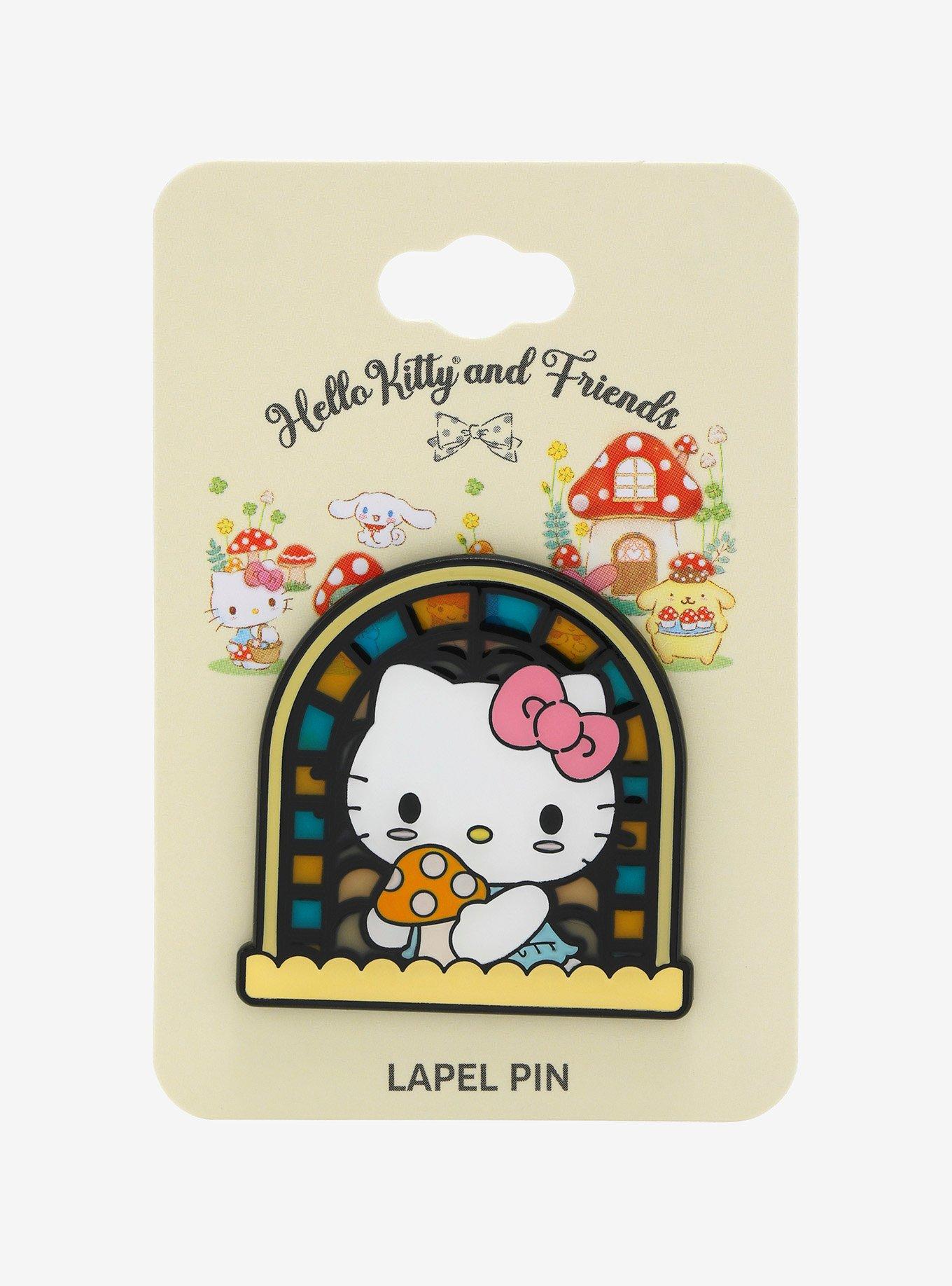 Hello Kitty Mushroom Window Enamel Pin, , hi-res