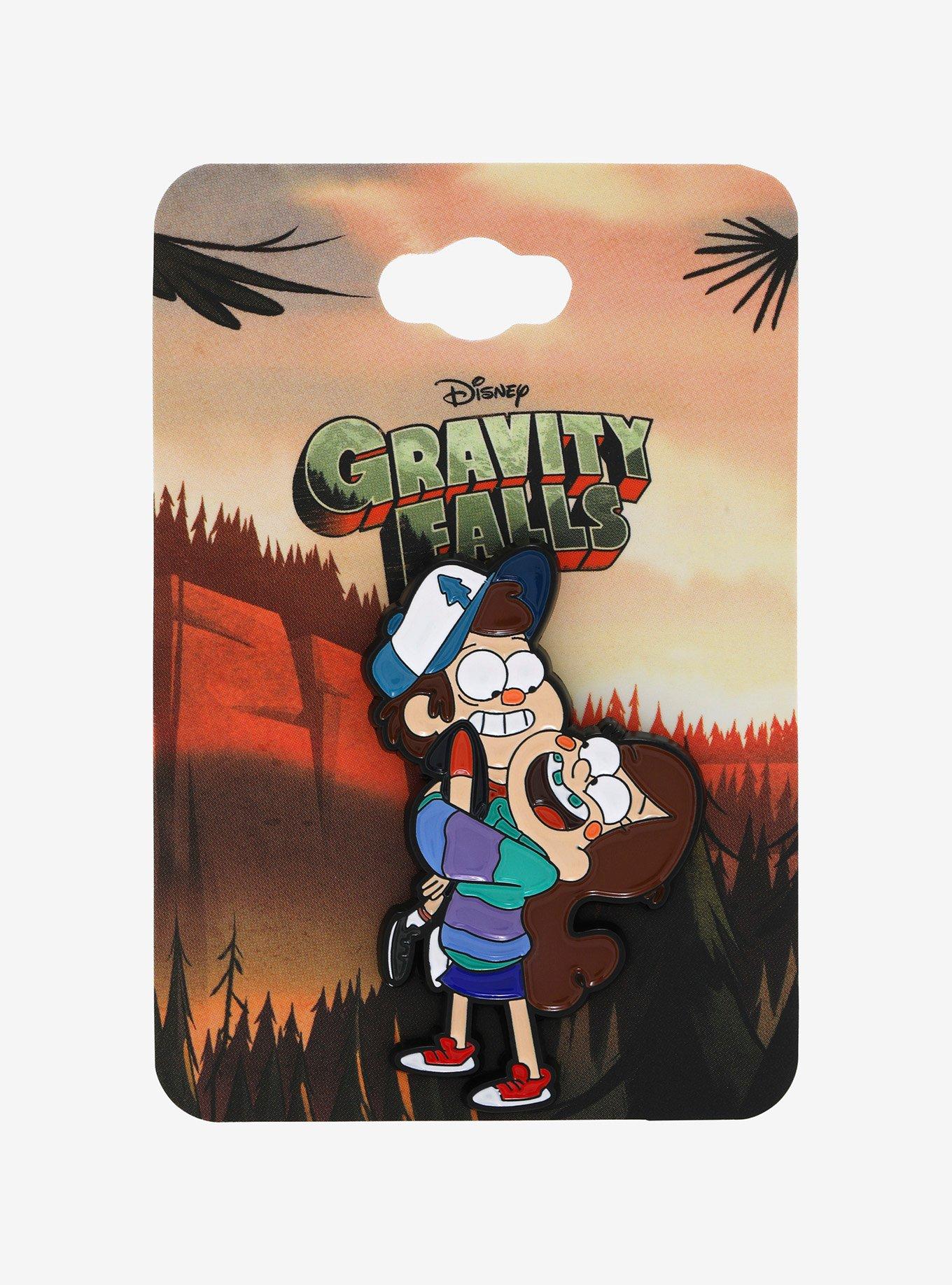 Gravity Falls Mabel & Dipper Enamel Pin, , alternate