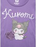 Sanrio Kuromi Mesh Layered Long Sleeve Women's Plus Size T-Shirt — BoxLunch Exclusive, PURPLE, alternate
