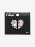 Loungefly My Melody & Kuromi Chain Heart Enamel Pin Set, , alternate