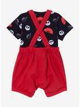 Dreamworks Kung Fu Panda Po Infant Overall Set — BoxLunch Exclusive, RED, alternate