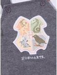 Harry Potter Hogwarts House Crest Infant Overalls — BoxLunch Exclusive, HEATHER  CHARCOAL, alternate