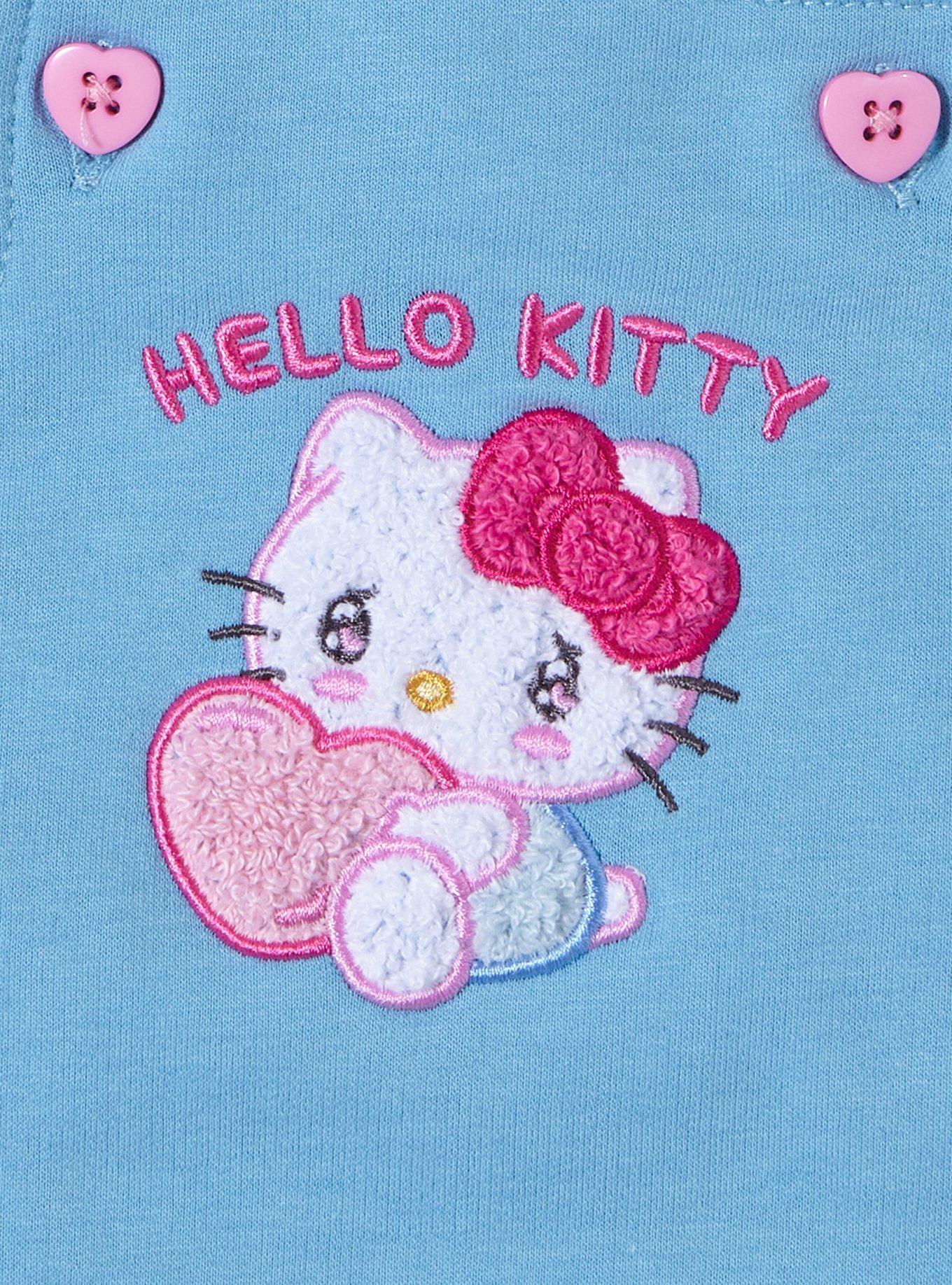 Sanrio Hello Kitty Emo Kyun Heart Infant Overall Set - BoxLunch Exclusive, SKY BLUE, alternate