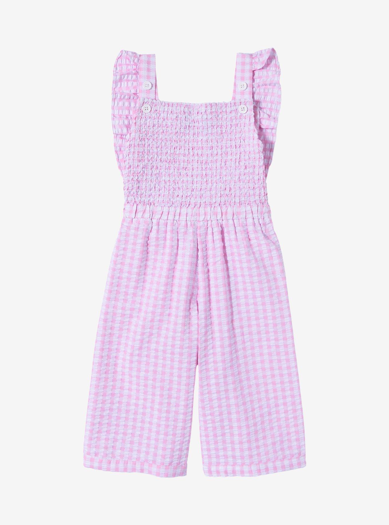 Sanrio My Melody Emo Kyun Gingham Toddler Ruffle Romper - BoxLunch Exclusive, , hi-res