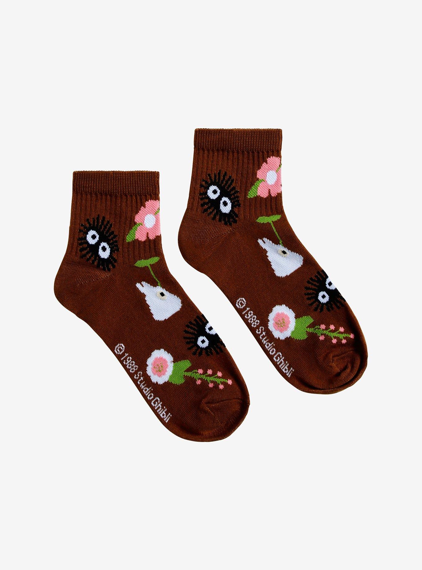 Studio Ghibli My Neighbor Totoro Soot Sprite Mushroom Ankle Socks, , alternate