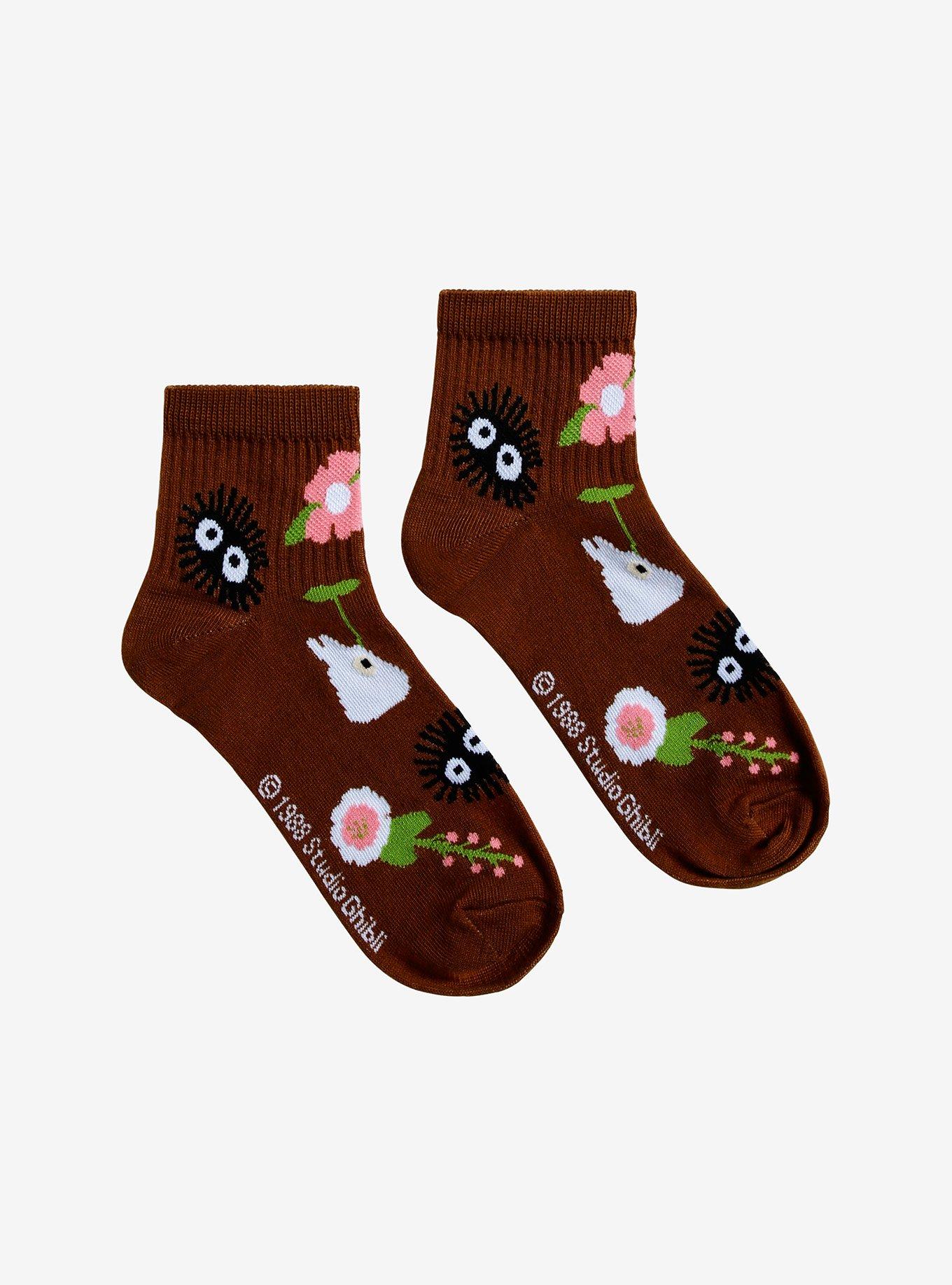 Studio Ghibli My Neighbor Totoro Soot Sprite Mushroom Ankle Socks, , hi-res