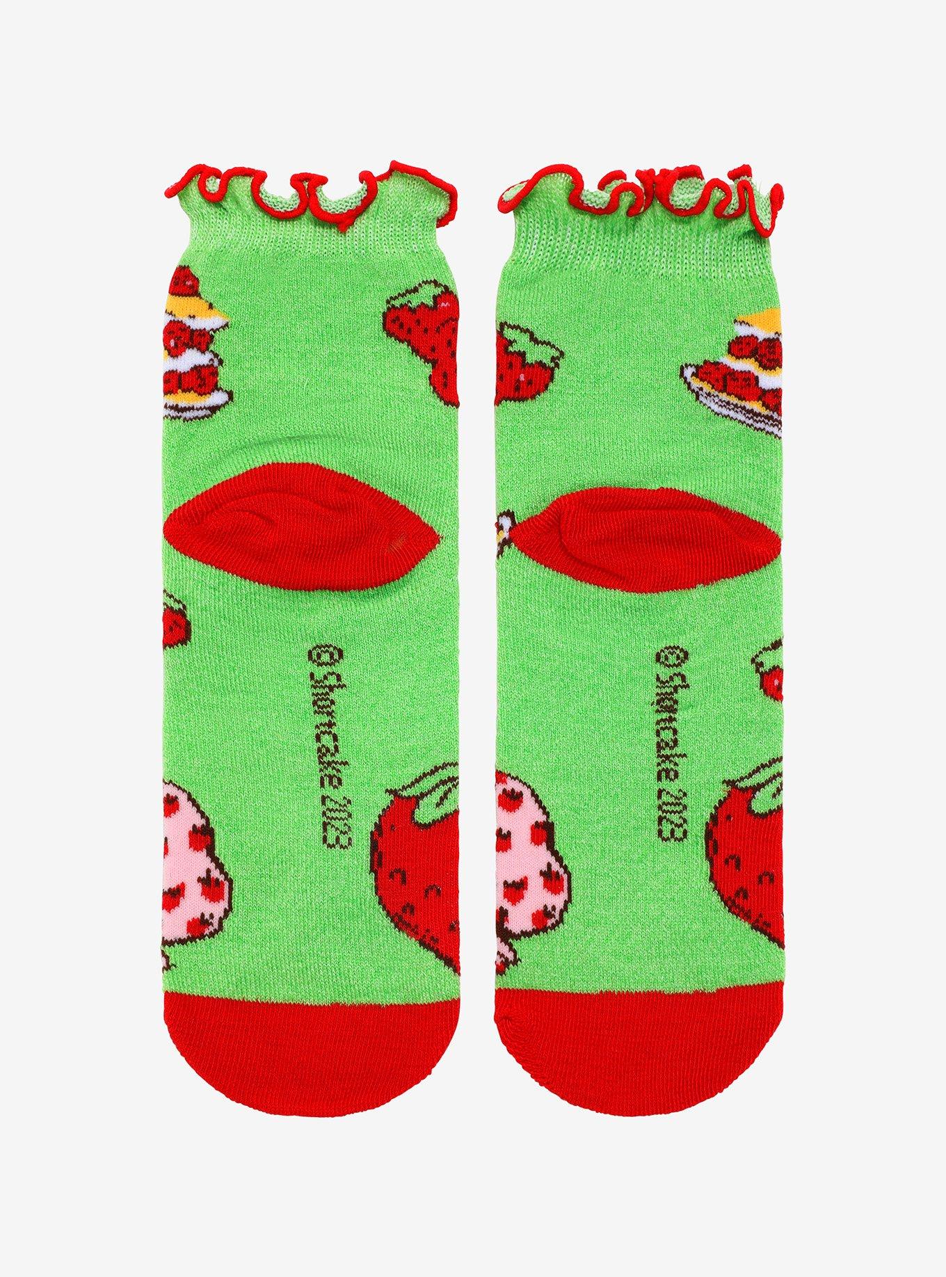 Strawberry Shortcake Dessert Ankle Socks, , alternate