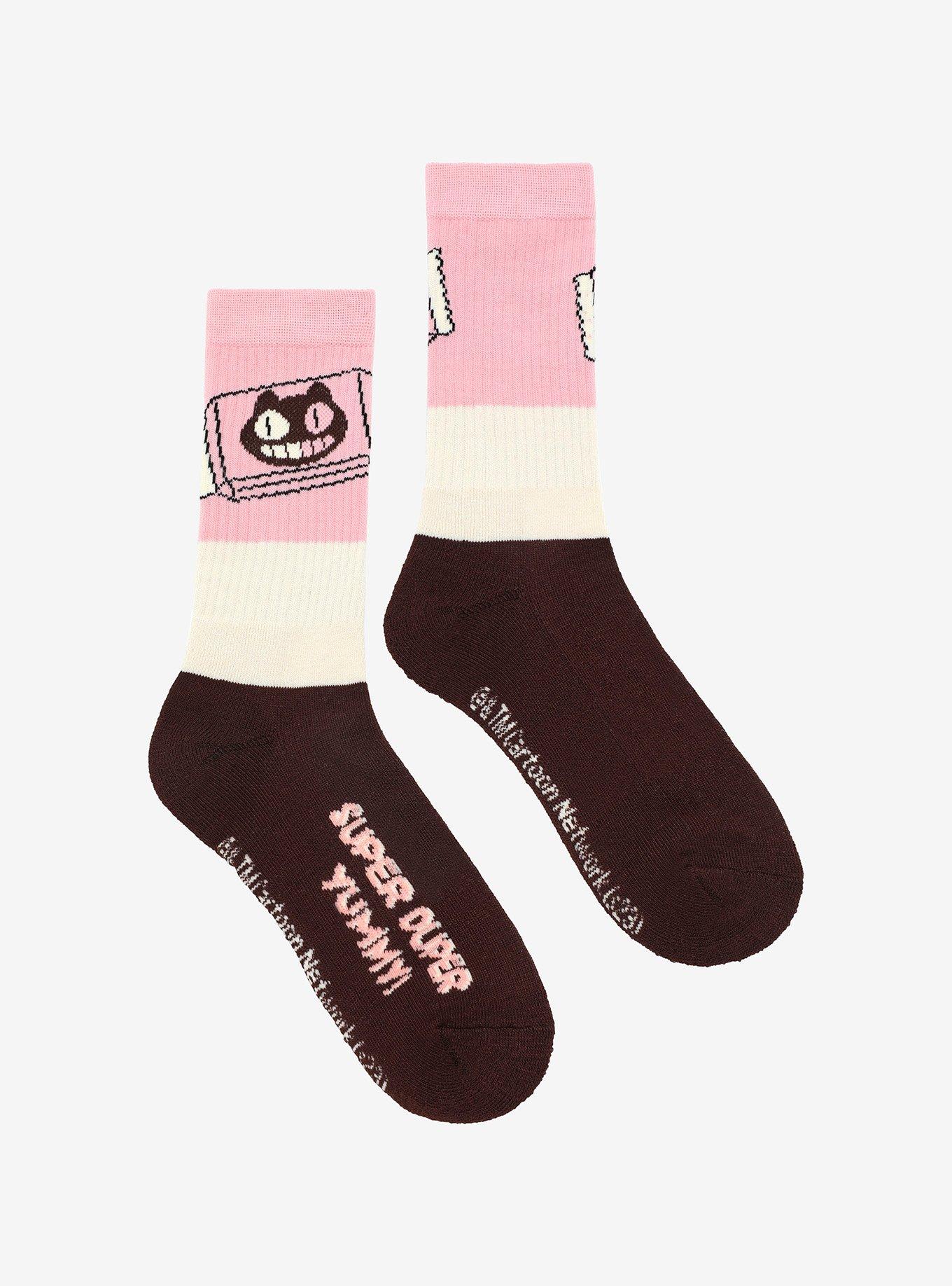 Steven Universe Cookie Cat Crew Socks, , alternate