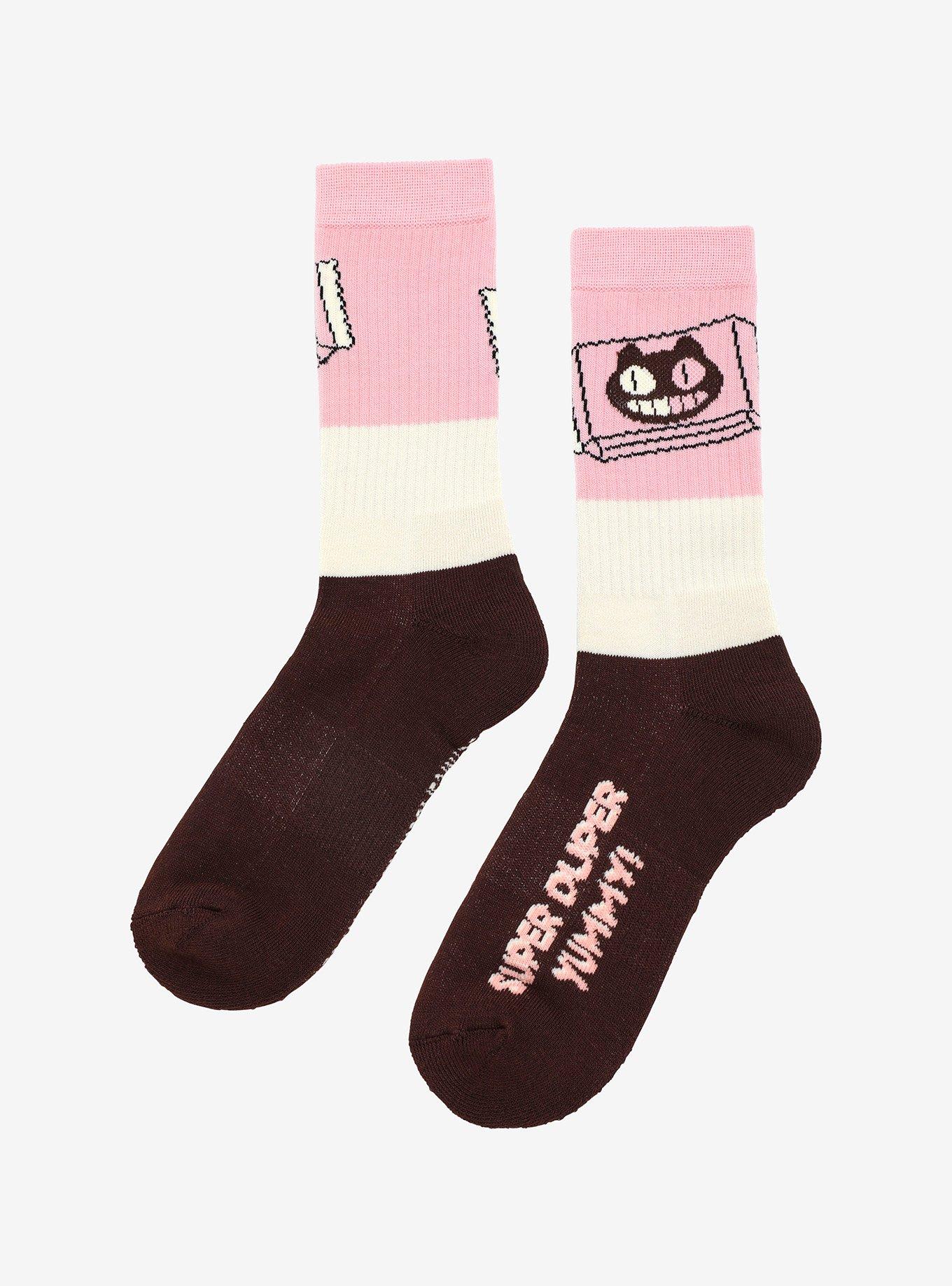 Steven Universe Cookie Cat Crew Socks, , alternate